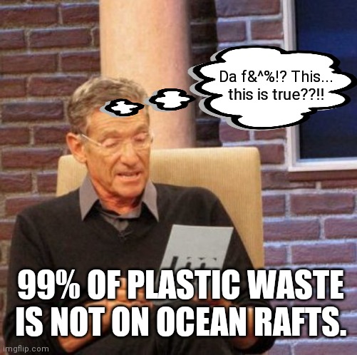 story for so long and meaningless. | Da f&^%!? This... this is true??!! 99% OF PLASTIC WASTE IS NOT ON OCEAN RAFTS. | image tagged in memes,maury lie detector | made w/ Imgflip meme maker