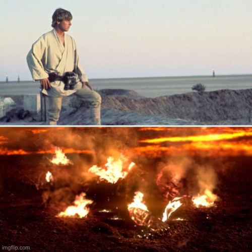 Star Wars Luke and Anakin | image tagged in star wars luke and anakin | made w/ Imgflip meme maker