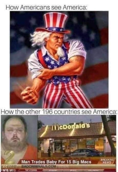 Oof size Big Mac | image tagged in how americans see america | made w/ Imgflip meme maker