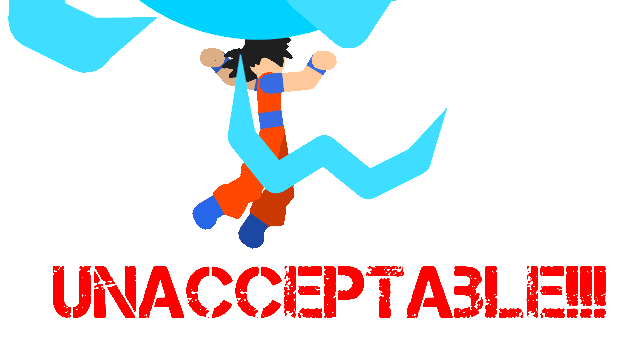 Goku unacceptable Meme Template