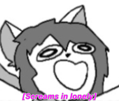 Psychocat screams in lonely Blank Meme Template