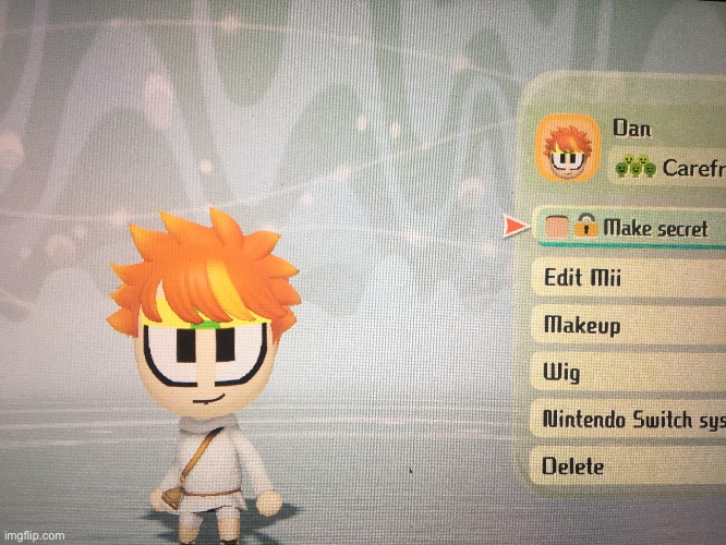 I created Dan the man In miitopia | made w/ Imgflip meme maker