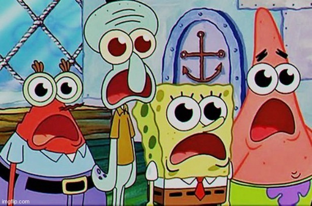 Spongebob and the gang breathing | image tagged in spongebob and the gang breathing | made w/ Imgflip meme maker