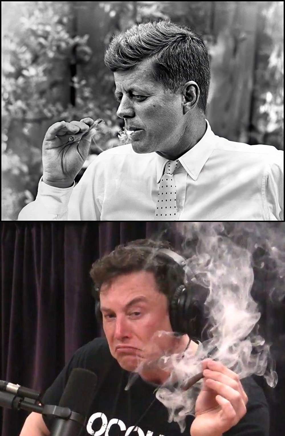 High Quality JFK/Elon Blank Meme Template