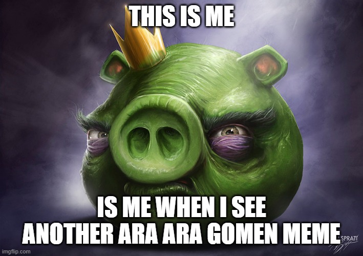 THIS IS ME; IS ME WHEN I SEE ANOTHER ARA ARA GOMEN MEME | made w/ Imgflip meme maker