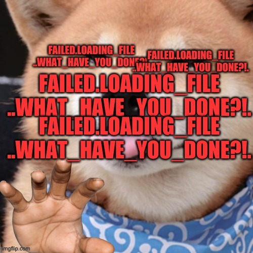 Glitched Dog OC. | made w/ Imgflip meme maker
