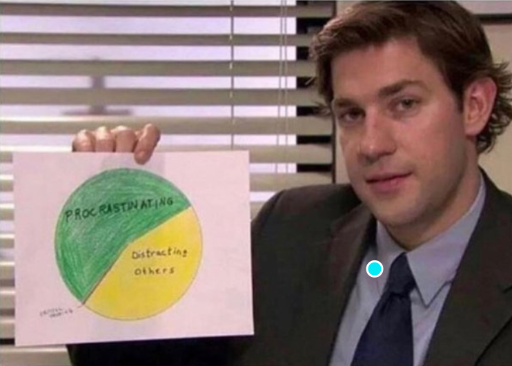 The office pie chart Blank Meme Template