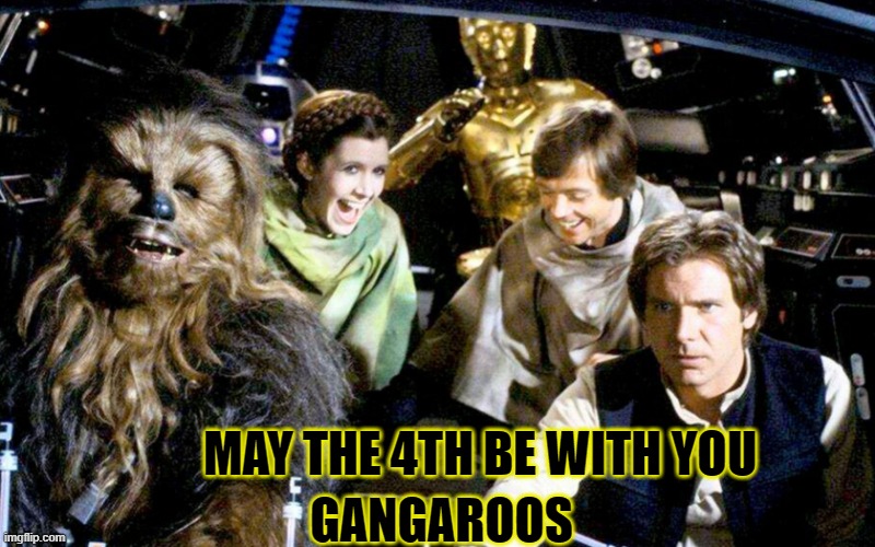 STAR WARS DAY | MAY THE 4TH BE WITH YOU; GANGAROOS | image tagged in friends,may the 4th,star wars day | made w/ Imgflip meme maker