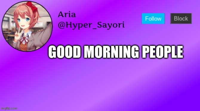 I'm awakeeeeeee | GOOD MORNING PEOPLE | made w/ Imgflip meme maker