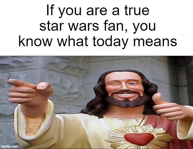 May the Fourth be with you | If you are a true star wars fan, you know what today means | image tagged in star wars,may the fourth be with you | made w/ Imgflip meme maker