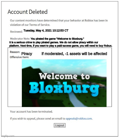 BloxAlerts on X: Not Bloxburg related but Roblox recently allowed