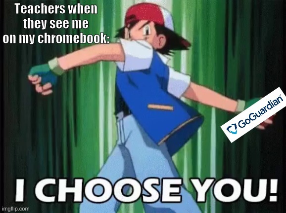 I choose you | image tagged in pokemon | made w/ Imgflip meme maker