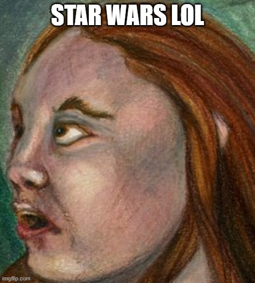 hehe s t a r w a r s | STAR WARS LOL | image tagged in ugh | made w/ Imgflip meme maker