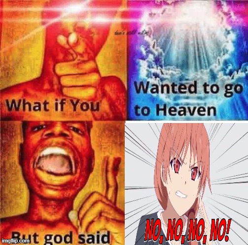 What if you wanted to go to heaven? | image tagged in what if you wanted to go to heaven | made w/ Imgflip meme maker