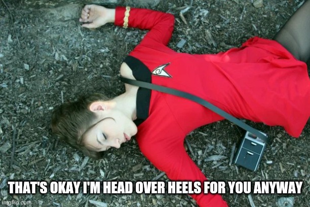 THAT'S OKAY I'M HEAD OVER HEELS FOR YOU ANYWAY | made w/ Imgflip meme maker