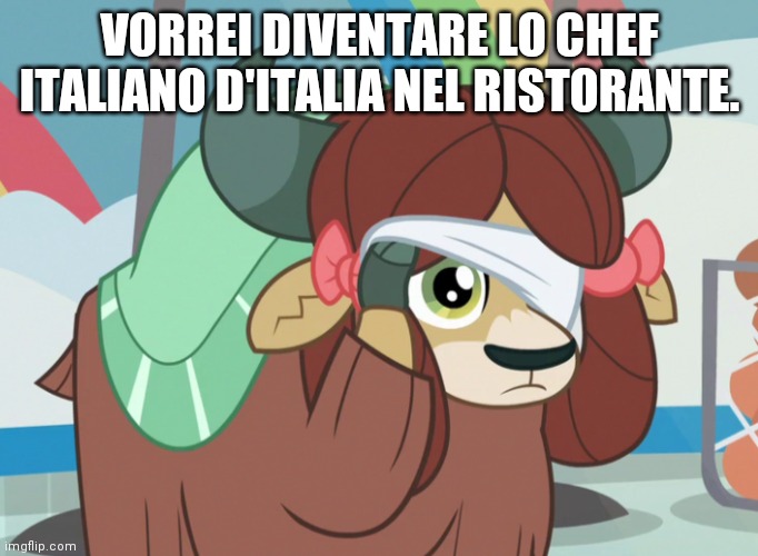  VORREI DIVENTARE LO CHEF ITALIANO D'ITALIA NEL RISTORANTE. | made w/ Imgflip meme maker