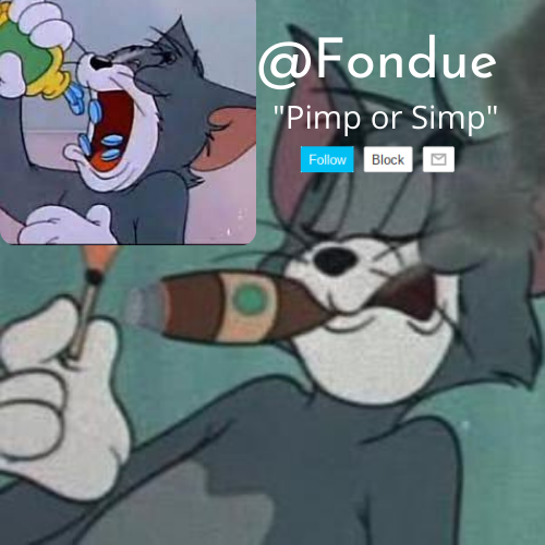 High Quality Fondue tom and jerry temp Blank Meme Template