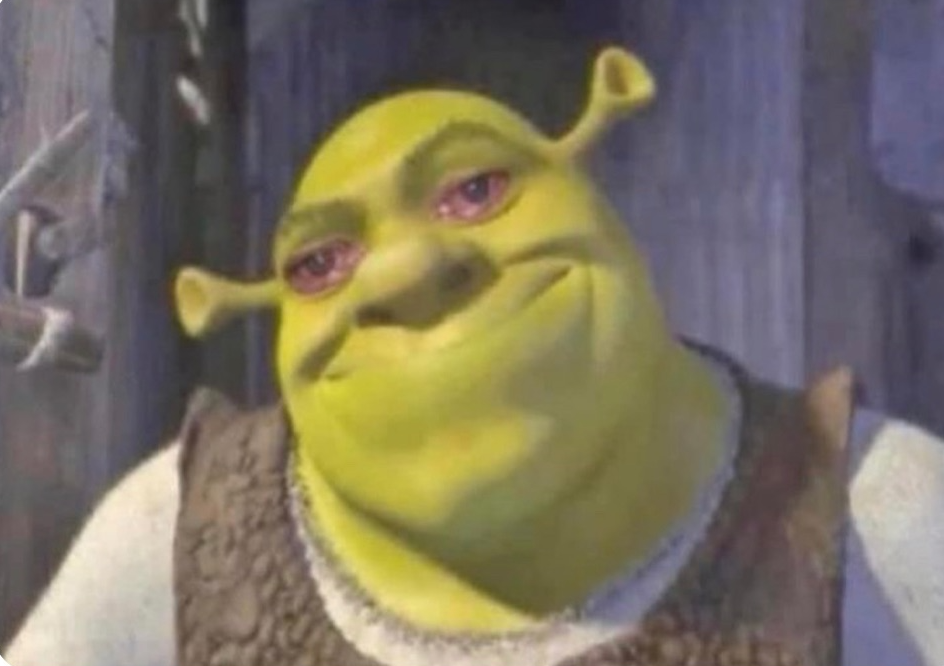 High Quality Cursed shrek Blank Meme Template