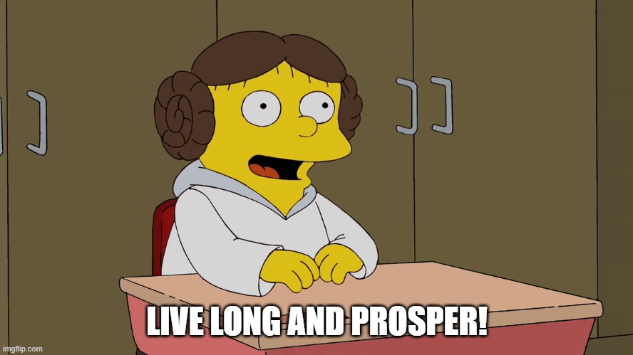 Ralph as leia | LIVE LONG AND PROSPER! | image tagged in ralph as leia | made w/ Imgflip meme maker