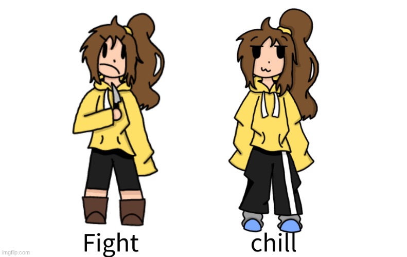 Fight vs Chill Lily | made w/ Imgflip meme maker