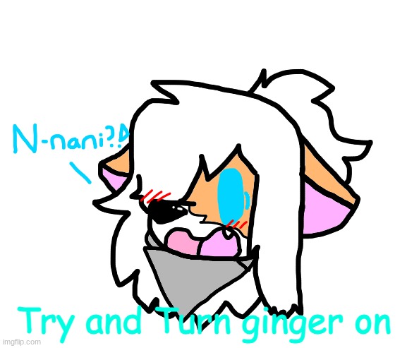 It's hard- | Try and Turn ginger on | image tagged in nani ginger | made w/ Imgflip meme maker