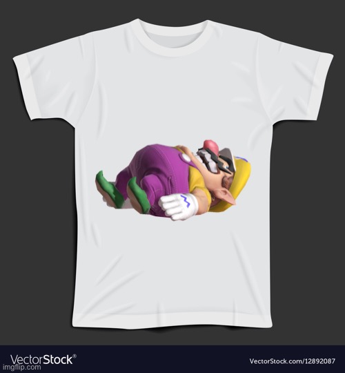 Wario turns into merchandise and dies.mp3 | image tagged in memes,wario,merchandise,shirts | made w/ Imgflip meme maker