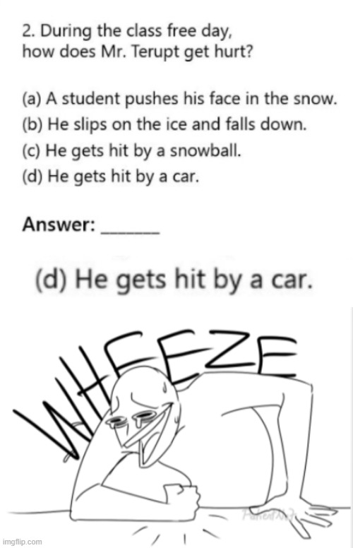 Lol my worksheet is hilarious | image tagged in wheeze | made w/ Imgflip meme maker