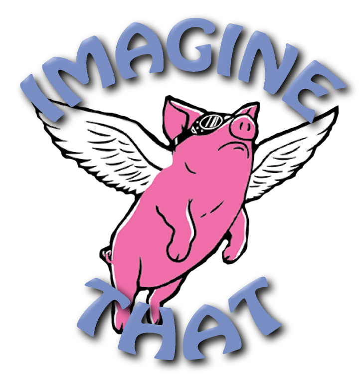 Imagine that flying pig Blank Meme Template