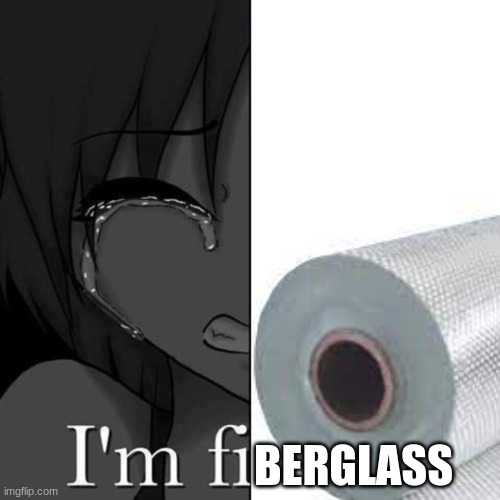 :/ | BERGLASS | image tagged in im fi | made w/ Imgflip meme maker