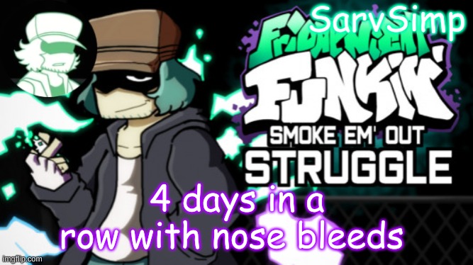 i dont really care I had bassically a nose bleed every day in kindergarden | 4 days in a row with nose bleeds | made w/ Imgflip meme maker