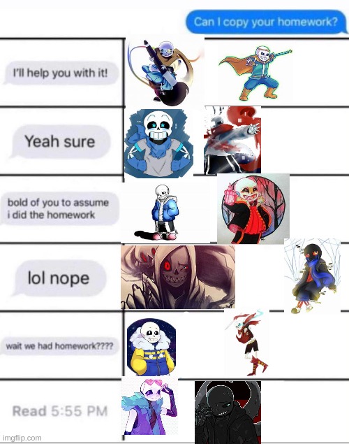 Can I copy your homework? Character template - Imgflip