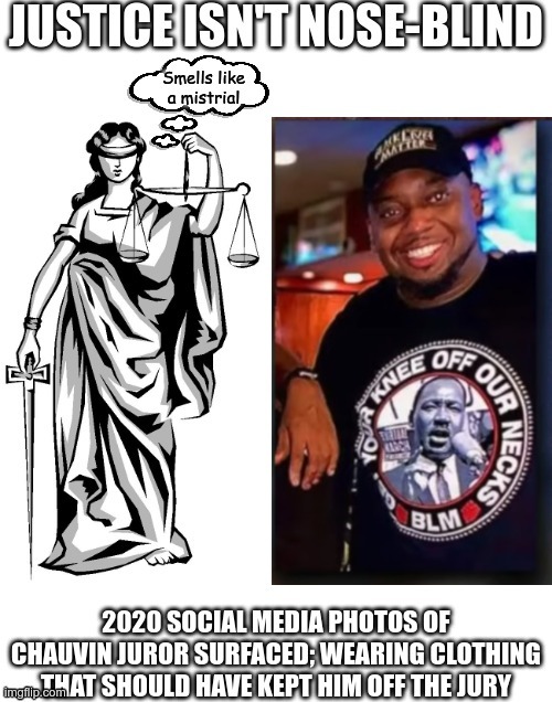 Will cancel culture hold him accountable?  Probably not. | image tagged in george floyd,lady justice,injustice,perjury,chauvin,blm | made w/ Imgflip meme maker