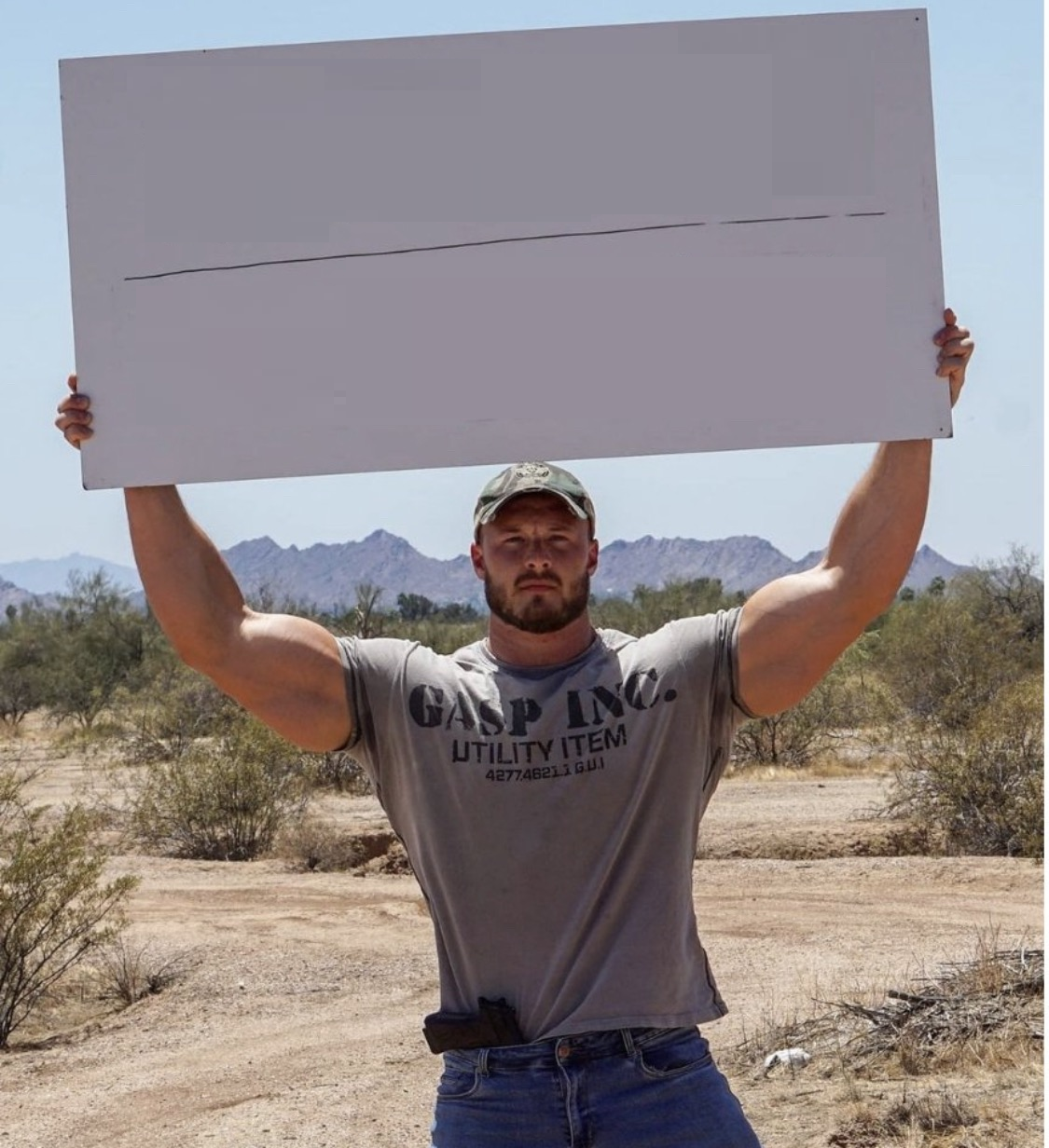 High Quality Weak, low status males/Buff guy Blank Meme Template