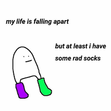 Rad socks Blank Meme Template