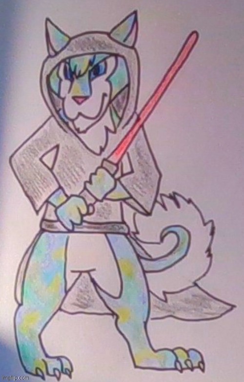 May the fourth be with you. Dark side Blake. | image tagged in star wars,furry | made w/ Imgflip meme maker