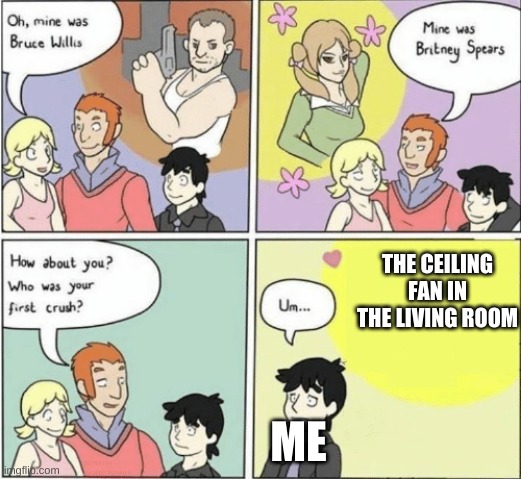 check out Turnip Boy commits Tax Evasion | THE CEILING FAN IN THE LIVING ROOM; ME | made w/ Imgflip meme maker