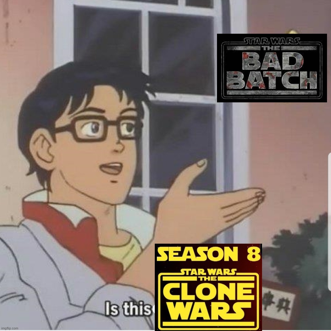 Is this clone wars? | image tagged in butterfly man | made w/ Imgflip meme maker