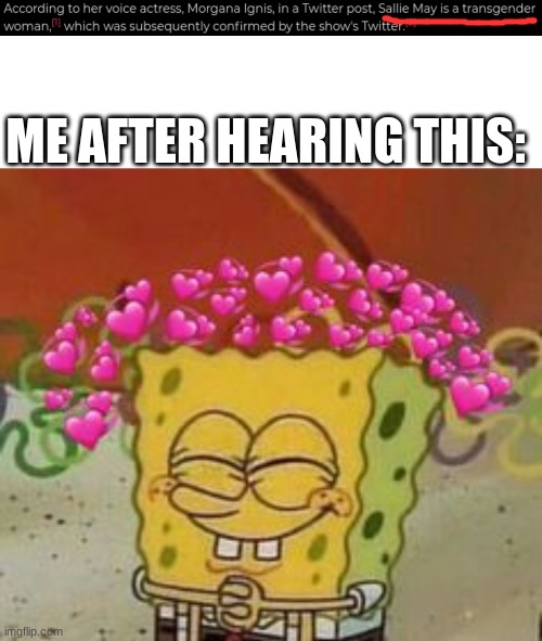 ME AFTER HEARING THIS: | image tagged in memes,blank transparent square | made w/ Imgflip meme maker