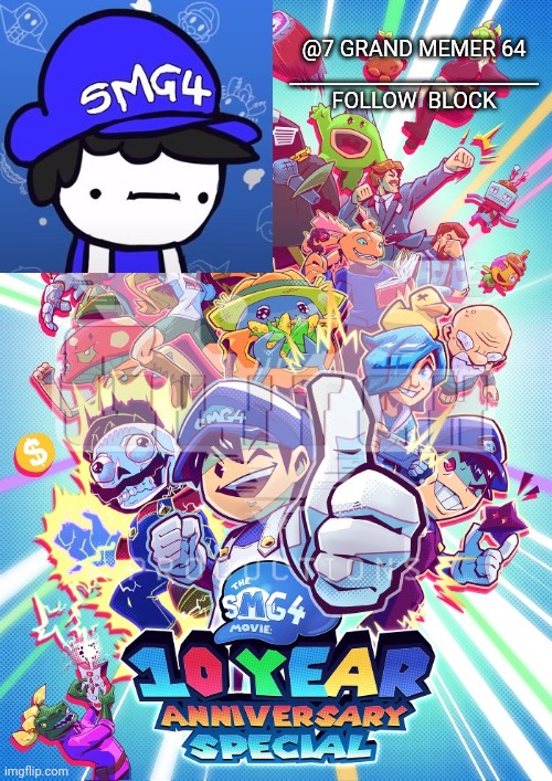 @7 GRAND MEMER 64
_________________________

FOLLOW  BLOCK | made w/ Imgflip meme maker
