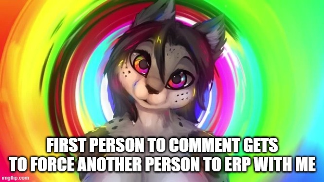 FIRST PERSON TO COMMENT GETS TO FORCE ANOTHER PERSON TO ERP WITH ME | made w/ Imgflip meme maker