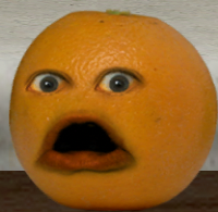 Shocked Orange Blank Meme Template
