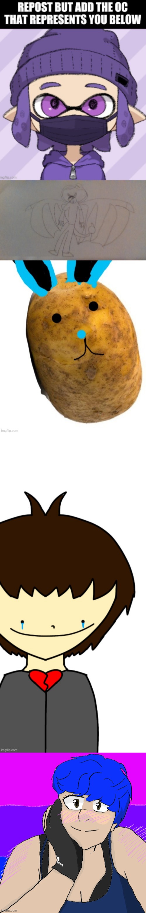 technically a persona, but- | image tagged in bluehonu smiling | made w/ Imgflip meme maker