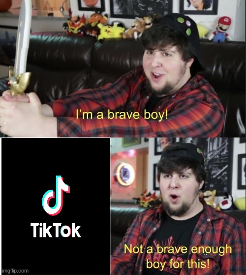 Not Brave enough | image tagged in not brave enough | made w/ Imgflip meme maker