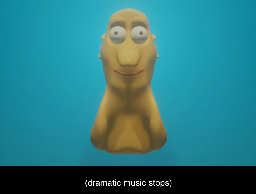 Dramatic music stops Blank Meme Template