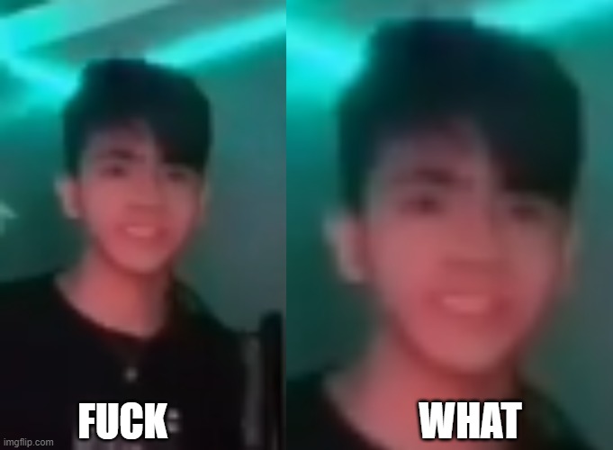 FUCK; WHAT | image tagged in meme | made w/ Imgflip meme maker