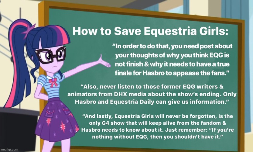How To Save Equestria Girls | image tagged in my little pony,twilight sparkle | made w/ Imgflip meme maker