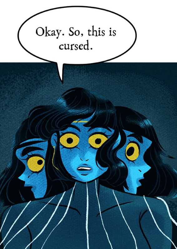 Lore Olympus Cursed Blank Meme Template