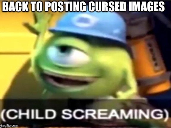 Back to it | BACK TO POSTING CURSED IMAGES | image tagged in blank white template,cursed | made w/ Imgflip meme maker