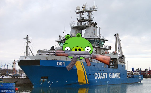 pigge cost guard | made w/ Imgflip meme maker