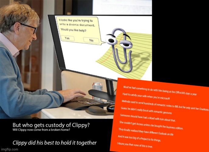 Bill using clippy | image tagged in bill | made w/ Imgflip meme maker